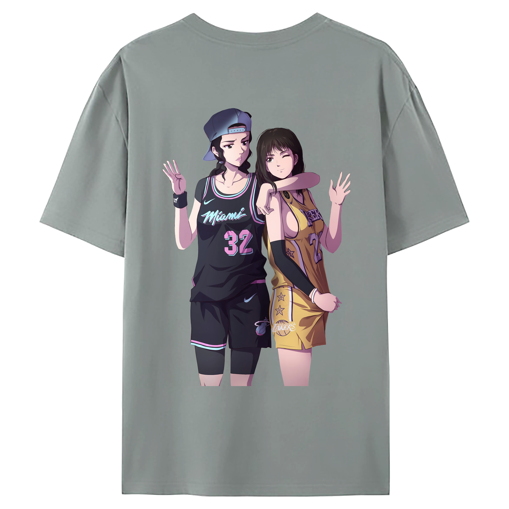 （画像用） SLAM DUNK／スラムダンク 綿100％ メンズ半袖Tシャツ（バックプリント） 通気性